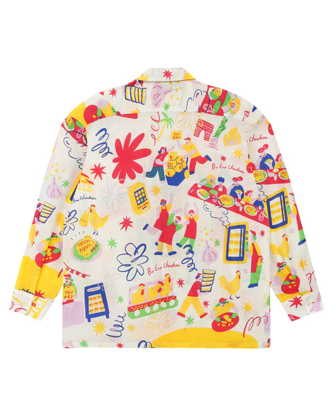 【8/16(日) 13:00~ 販売開始】BUENO CHICKEN L/S SHIRT / WHITE