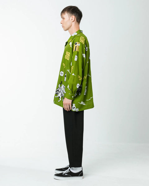 SAKE L/S SHIRT / GREEN – Eanbe SAKE L/S SHIRT / GREEN – Eanbe