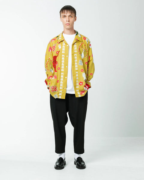 麻雀 L/S SHIRT / MUSTARD