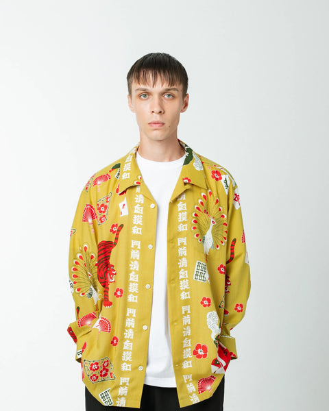 麻雀 L/S SHIRT / MUSTARD