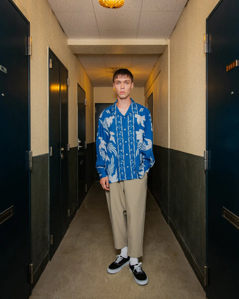 WATARIDORI L/S SHIRT / BLUE