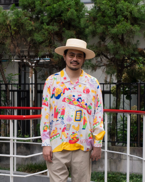【8/16(日) 13:00~ 販売開始】BUENO CHICKEN L/S SHIRT / WHITE