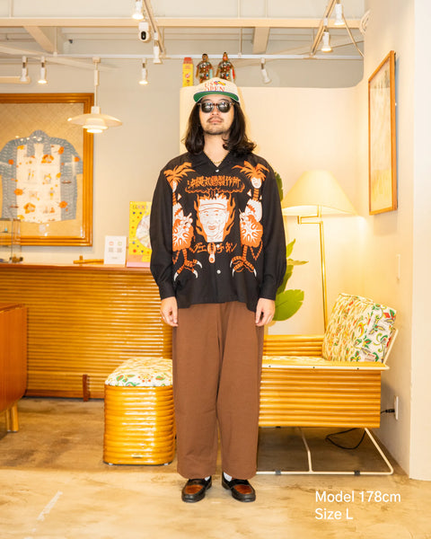 沖縄丸鶏製作所 L/S SHIRT / BLACK
