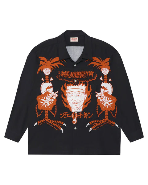 沖縄丸鶏製作所 L/S SHIRT / BLACK