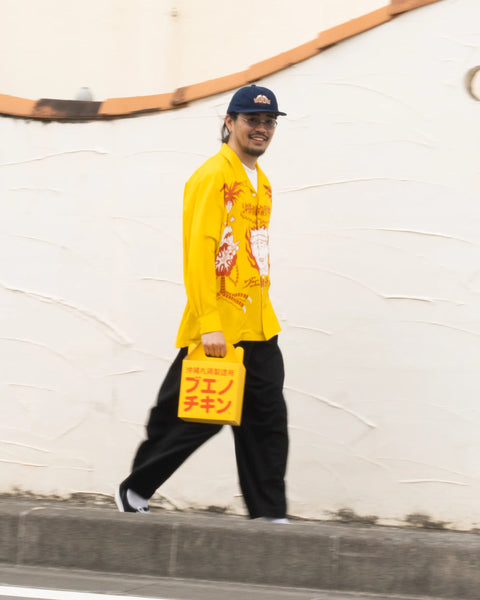 沖縄丸鶏製作所 L/S SHIRT / YELLOW