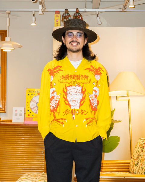 沖縄丸鶏製作所 L/S SHIRT / YELLOW