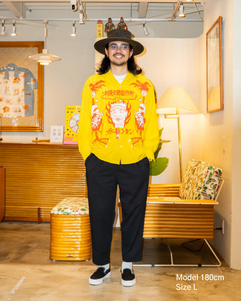 沖縄丸鶏製作所 L/S SHIRT / YELLOW