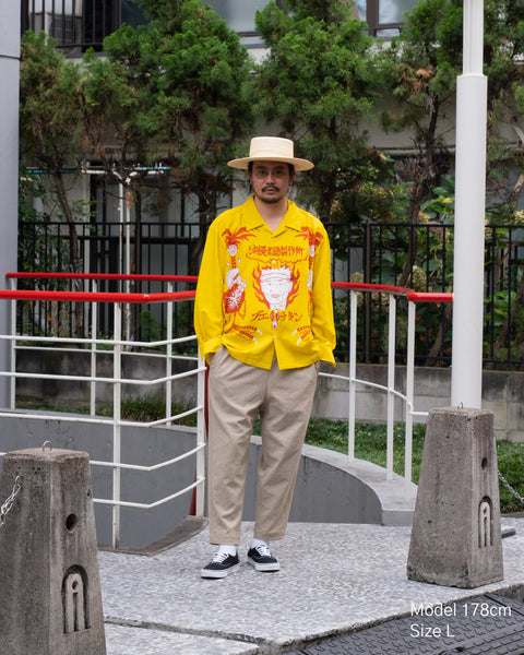 沖縄丸鶏製作所 L/S SHIRT / YELLOW