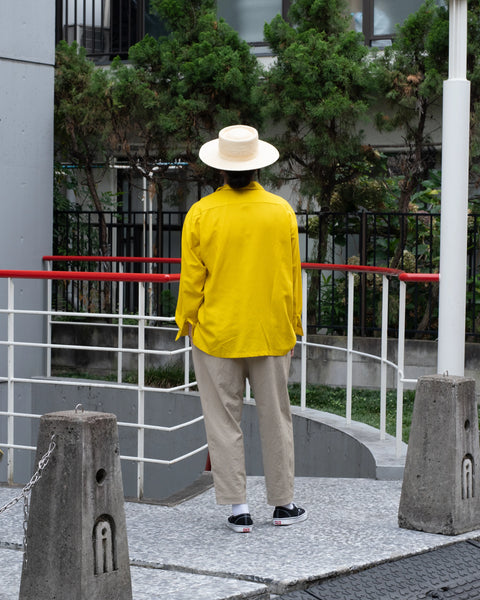 【8/16(日) 13:00~ 販売開始】沖縄丸鶏製作所 L/S SHIRT / YELLOW