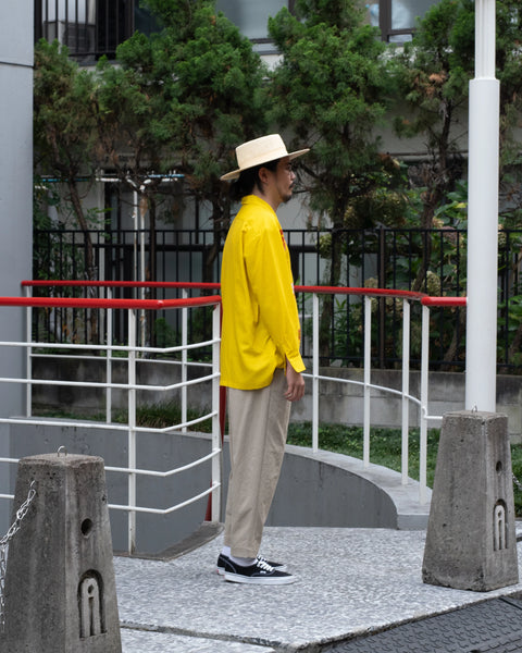 【8/16(日) 13:00~ 販売開始】沖縄丸鶏製作所 L/S SHIRT / YELLOW