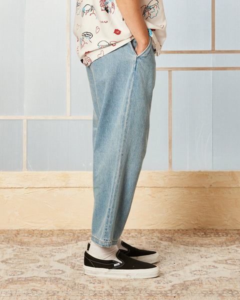 DENIM WORK PANTS / ICE BLUE