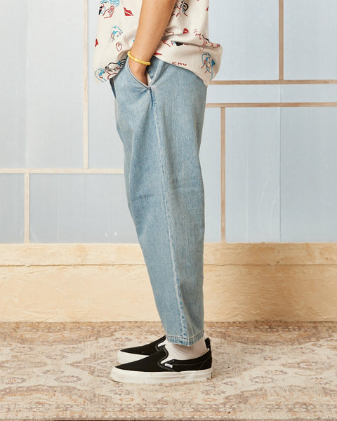DENIM WORK PANTS / ICE BLUE