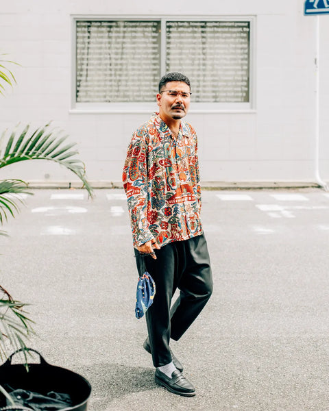 RYUKYU SIGN L/S SHIRT / CREAM