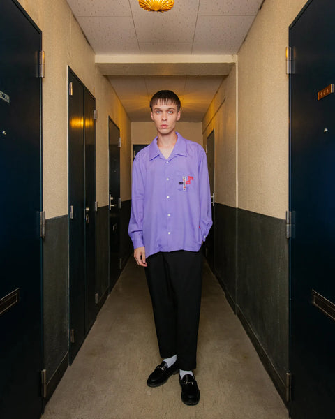 CRYING COUNTRY CLUB L/S SHIRT / PURPLE