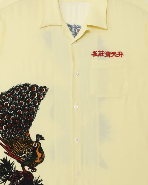 雀荘青天井 L/S SHIRT / CREAM
