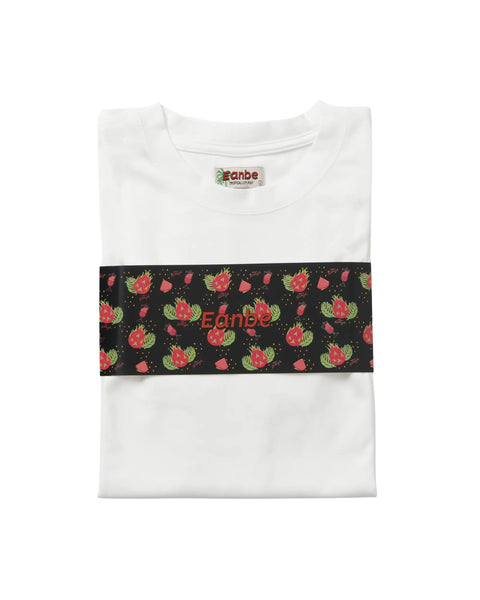 Eanbe 半袖 白 ロゴＴシャツ 物撮り画像