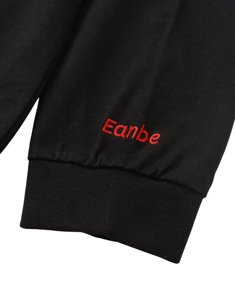 Eanbe 長袖 黒 ロゴＴシャツ 物撮り画像