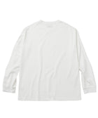 Eanbe 長袖 白 ロゴＴシャツ 物撮り画像
