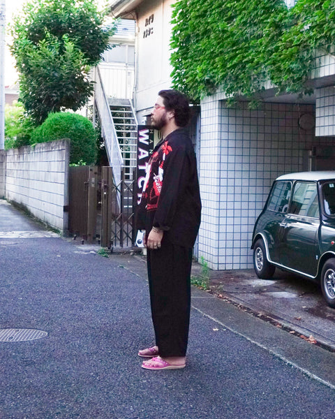 沖縄丸鶏製作所 L/S SHIRT / BLACK