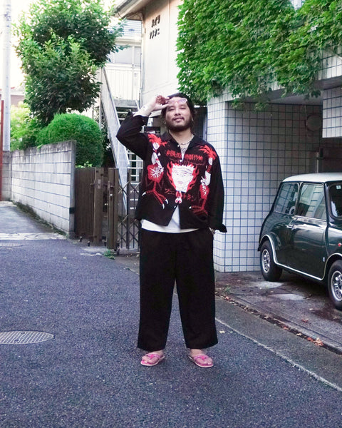 沖縄丸鶏製作所 L/S SHIRT / BLACK