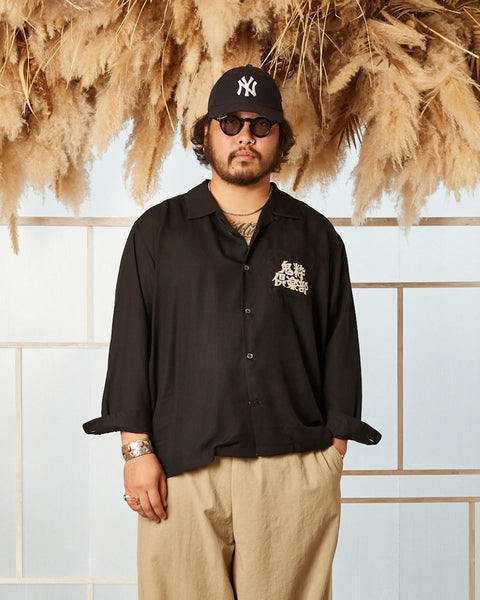 鬼粋俱楽部 L/S SHIRT / BLACK