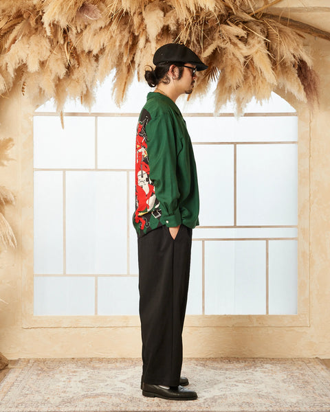 鬼粋俱楽部 L/S SHIRT / GREEN
