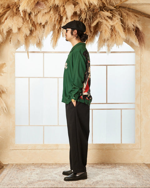 鬼粋俱楽部 L/S SHIRT / GREEN