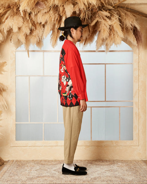 鬼粋俱楽部 L/S SHIRT / RED
