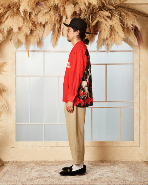 鬼粋俱楽部 L/S SHIRT / RED