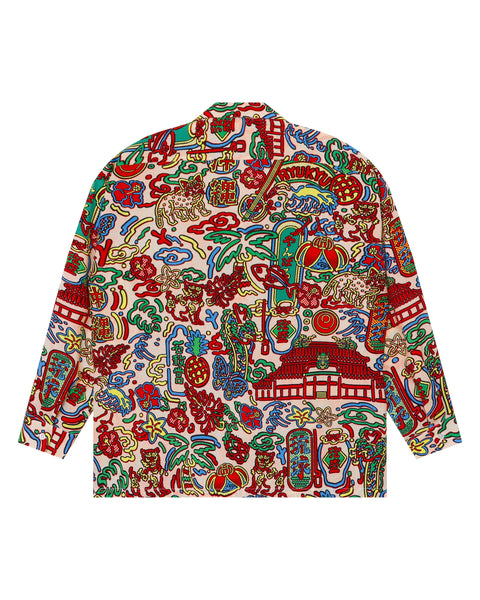 RYUKYU SIGN L/S SHIRT / CREAM