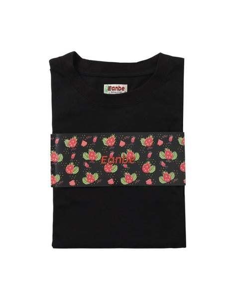 Eanbe 長袖 黒 ロゴＴシャツ 物撮り画像