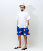 PARADISE柄（楽園柄）_ショートパンツ_着用イメージ_Eanbe