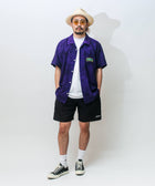 無地ショートパンツ_黒（ブラック）_着用イメージ_ショートパンツ_Eanbe