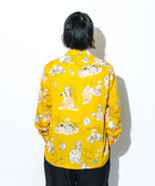 ママ柄（スナック柄）_ロングアロハシャツ_着用イメージ_Eanbe