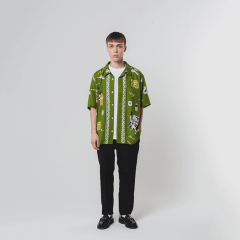eanbe アロハシャツ SAKE SAKE / GREEN – Eanbe