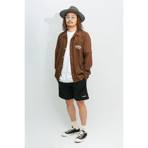 無地ショートパンツ_黒（ブラック）_着用イメージ_ショートパンツ_Eanbe