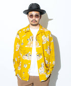 ママ柄（スナック柄）_ロングアロハシャツ_着用イメージ_Eanbe