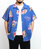 PARADISE柄（楽園柄）_着用イメージ_アロハシャツ_Eanbe