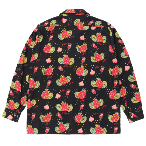 Eanbe Pitaya 長袖 アロハシャツ L PITAYA L/S SHIRT / BLACK – Eanbe