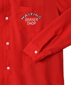 Barber柄（理容師柄）_ロングアロハシャツ_Eanbe